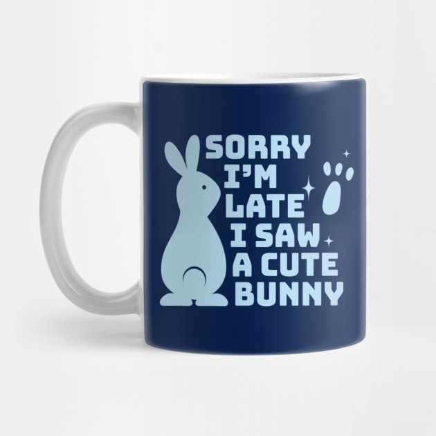 Sorry I'm late I saw a cute bunny (blue) by Selma22Designs